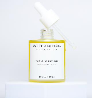 The glossy oil